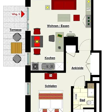 Apartment Geele Hus Nr. 3